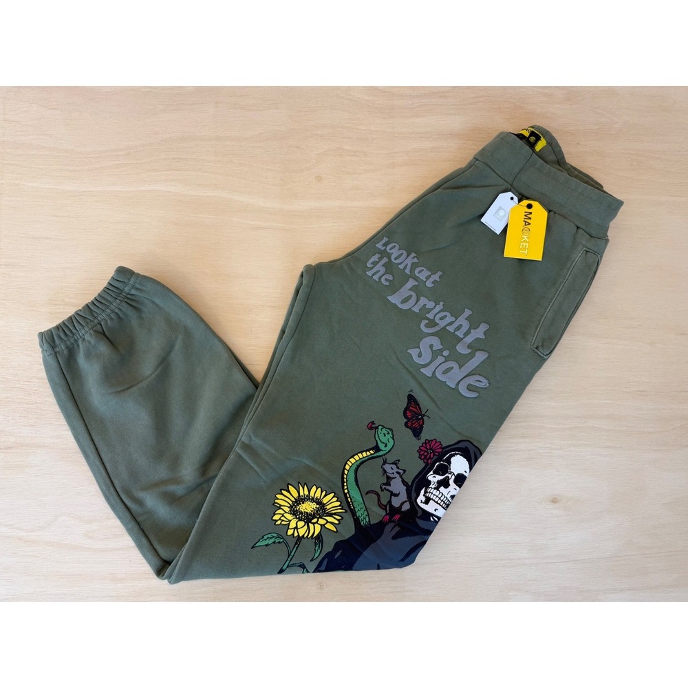 NWT MARKET x Smiley "Look At The Bright Side" Graphic Sweatpants | Women's S